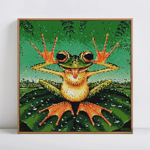 5D Diamond Painting Funny Frog