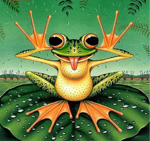 5D Diamond Painting Funny Frog