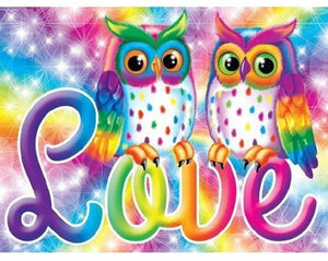 5D Round Diamond Painting Owl