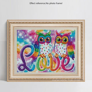 5D Round Diamond Painting Owl