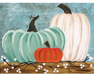 Painting By Diamond Kit Halloween Pumpkins