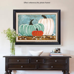 Painting By Diamond Kit Halloween Pumpkins