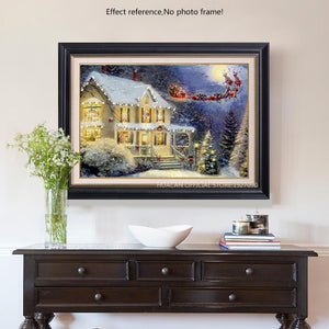 Painting By Diamond Kit Santa Visiting