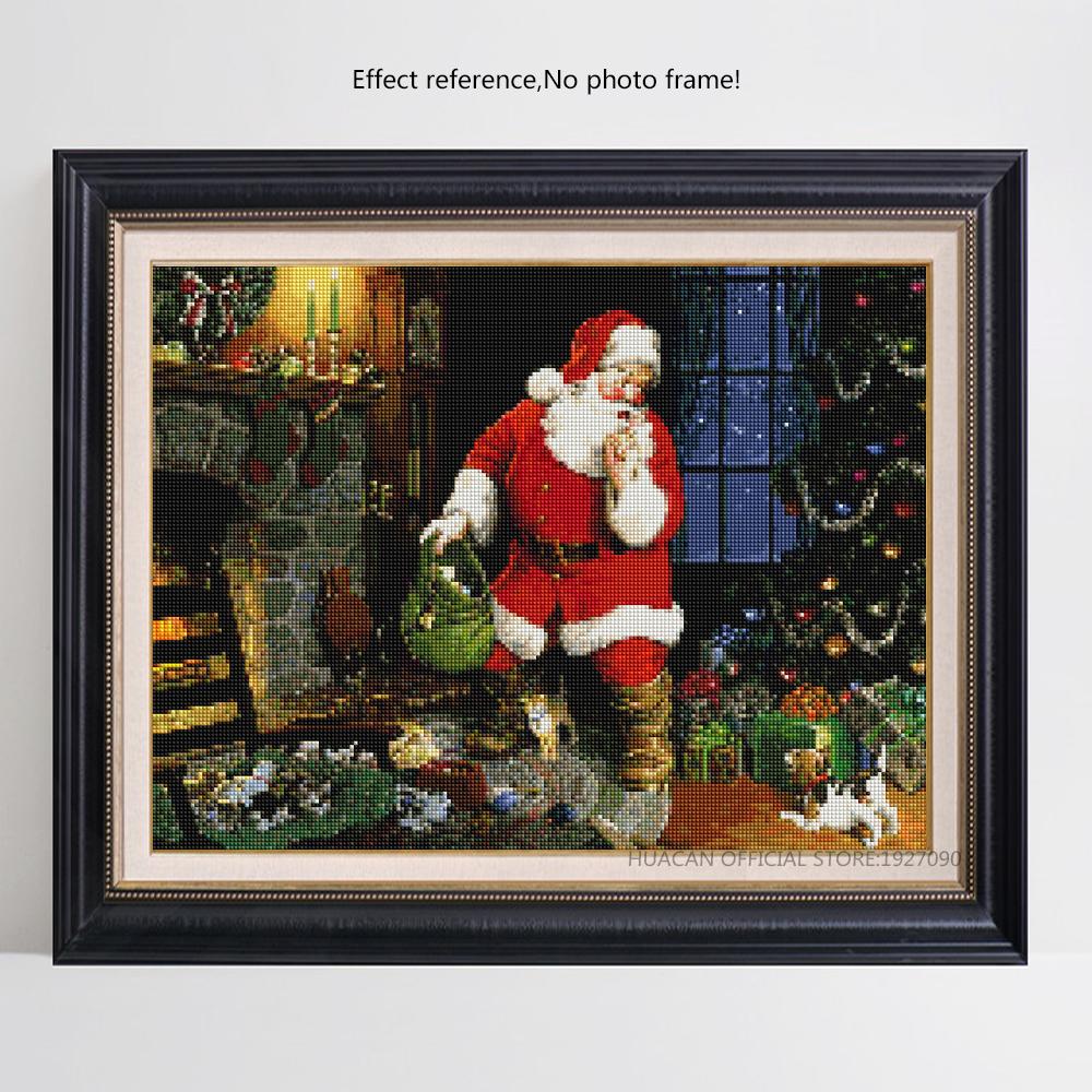 Painting By Diamond Kit Santa In The House 3D