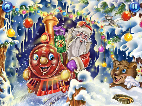 Image of Painting By Diamond Kit Full Square Santa At Christmas