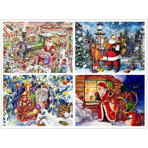 Painting By Diamond Kit Full Square Santa At Christmas 3D