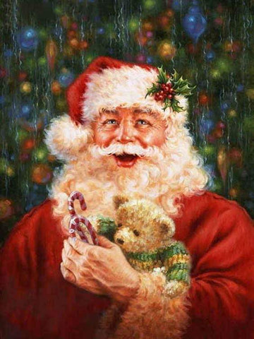 Image of Santa Claus At Work Diamond Painting Full Square Kit