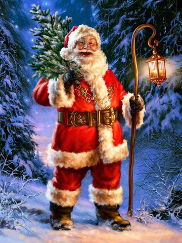 Image of Santa Claus At Work Diamond Painting Full Square Kit