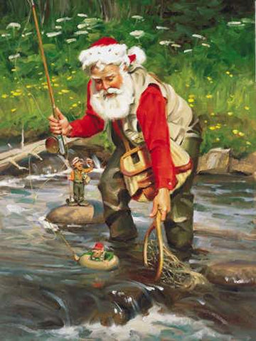 Image of Santa Claus At Work Diamond Painting Full Square Kit