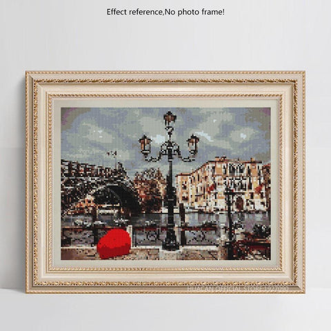 Image of Painting By Diamond Kit City Center Landscape Square