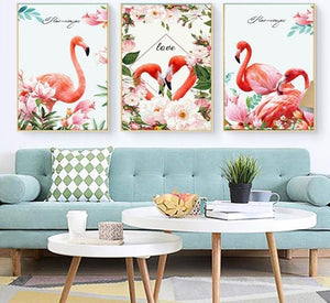 Painting By Diamond Kit Flamingo Scenes