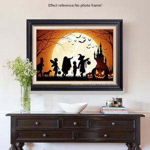 Painting By Diamond Kit Halloween Night