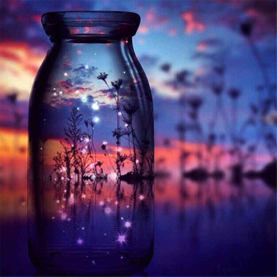 Wishing Bottle 3D Square Diamond Painting Kit