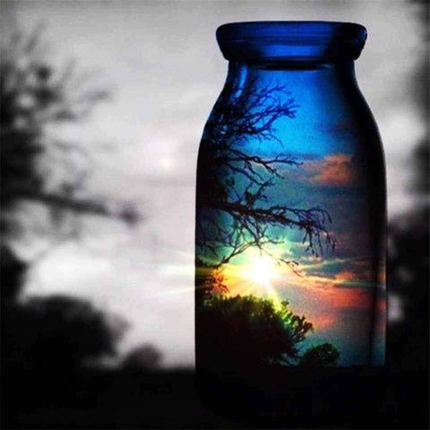 Image of Wishing Bottle 3D Square Diamond Painting Kit