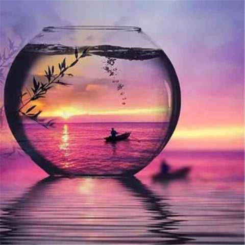 Image of Wishing Bottle 3D Square Diamond Painting Kit