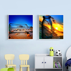 Wishing Bottle 3D Square Diamond Painting Kit