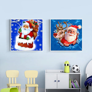 Painting By Diamond Kit 3D Christmas Festivities Full Square