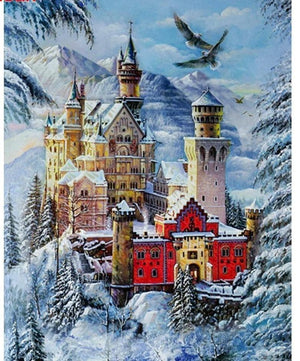 Painting By Diamond Christmas Castle