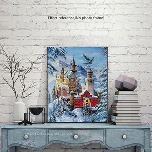 Painting By Diamond Christmas Castle