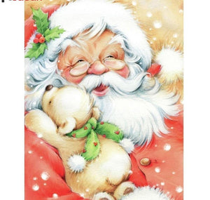 Painting By Diamond Kit Square Santa Claus