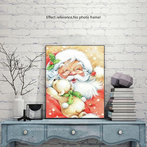 Painting By Diamond Kit Square Santa Claus