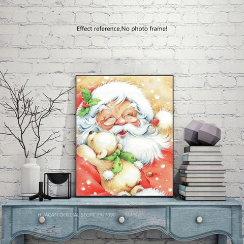 Image of Painting By Diamond Kit Square Santa Claus