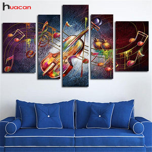 HUACAN Diy Diamond Embroidery Multi-picture Combination Full Square Cross Stitch Diamond Painting Decoration Home