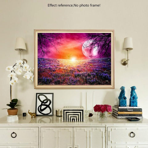 Image of Sunset Scenic 5D Square  Diamond Painting Kit