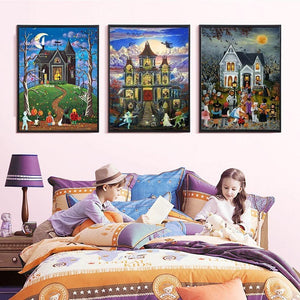 Painting By  Diamond Kit Halloween Themes