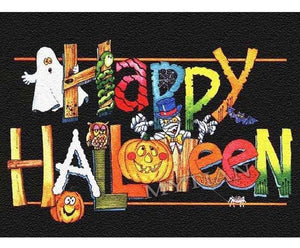 Painting By Diamond kit Happy Halloween