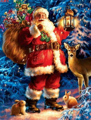 Painting By Diamond Kit Full Square Santa Claus 3D