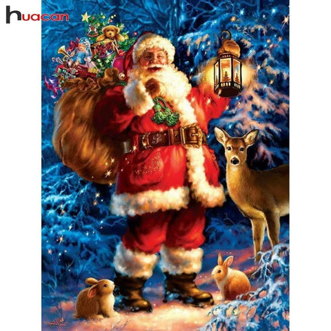 Image of Painting By Diamond Kit Full Square Santa Claus 3D