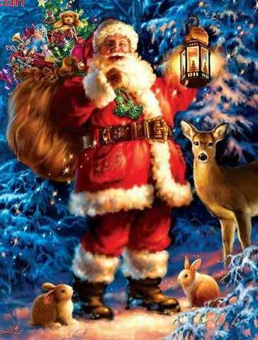 Image of Painting By Diamond Kit Full Square Santa Claus 3D