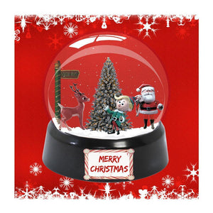 Painting By Diamond Kit Christmas Snow Globe 5D Square