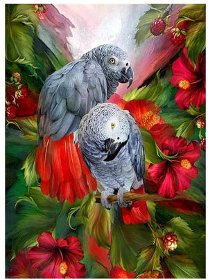 5D Painting By Diamond Kit Love Birds