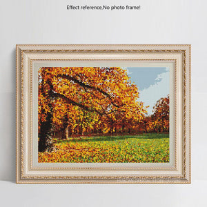 Painting By Diamond Kit Autum Landscape