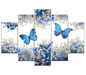 Painting By Diamond Kit Multipicture Butterfly