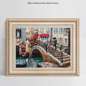 Painting By Diamond Kit City Bridge
