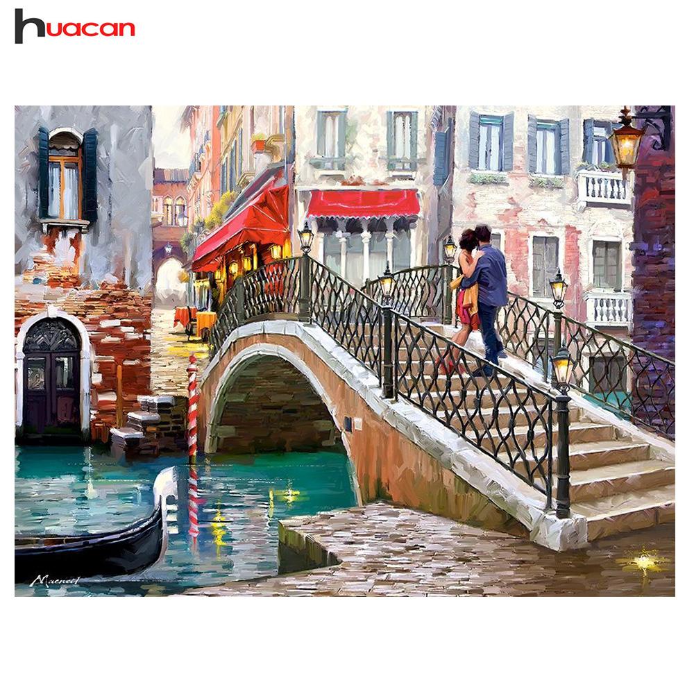 Painting By Diamond Kit City Bridge