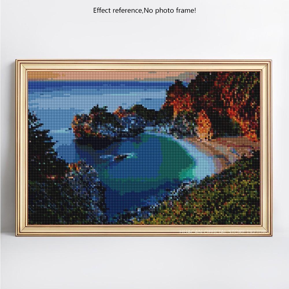 Harbor Landscape Full Round Diamond Painting Kit