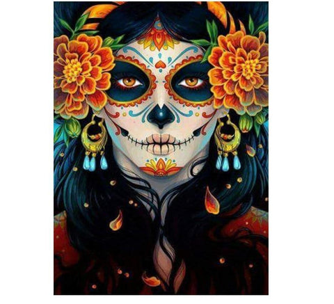Image of Painting By Diamond Kit Halloween Potrait