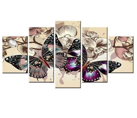 Image of Painting By Diamond Kit Mosaic Butterfly