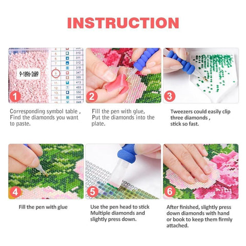 Image of Painting By Diamond Kit Full Round Drill Merry Christmas Decoration