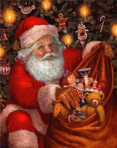 Image of Painting By Diamond Kit Santa Claus 3D