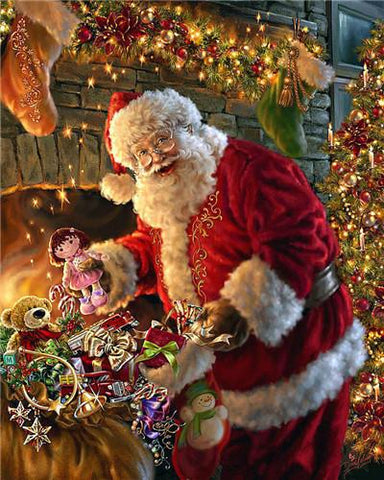 Image of Painting By Diamond Kit Santa Claus 3D