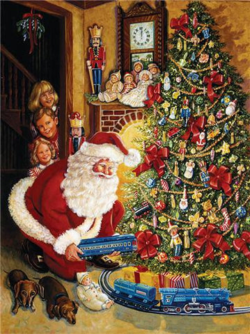 Image of Painting By Diamond Kit Santa Claus 3D