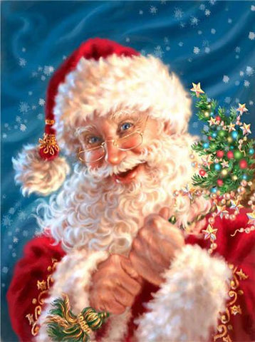 Image of Painting By Diamond Kit Santa Claus 3D