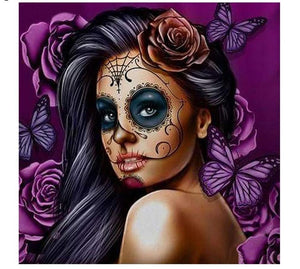 Painting By Diamond Kit Halloween Portrait