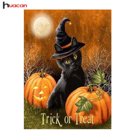 Image of Painting By Diamond Kit Halloween Trick Or Treat