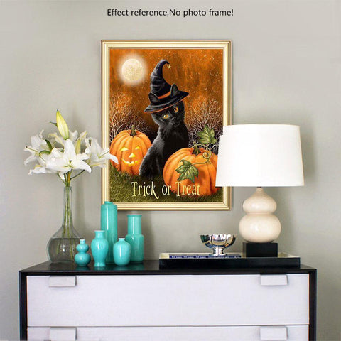 Image of Painting By Diamond Kit Halloween Trick Or Treat